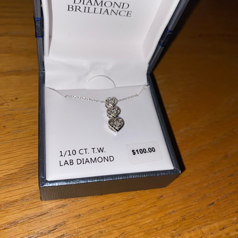 Silver Infinity Diamond Necklace